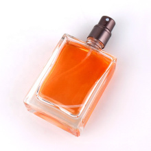 30ml Transparent square fragrance glass perfume bottle with pump sprayer